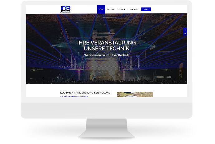 Webschmiede Referenz: JDB Eventtechnik