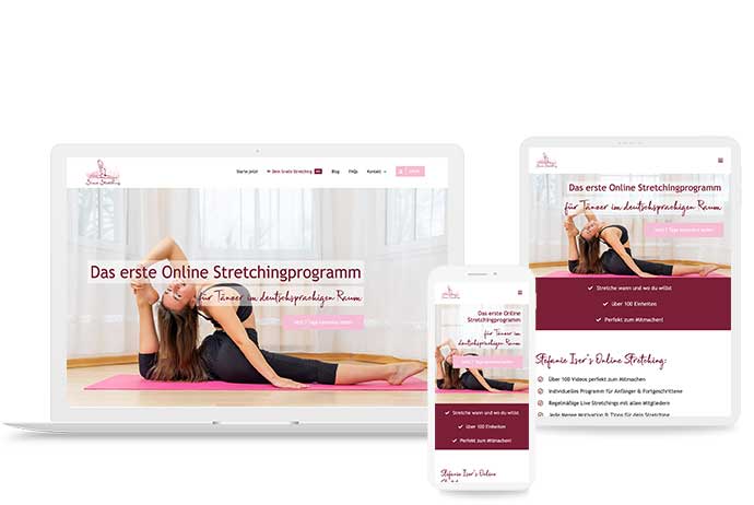 Webschmiede Referenz: Sisers Stretching