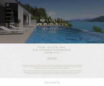 Webschmiede Referenz - Bellevue Residenzen - Screenshot