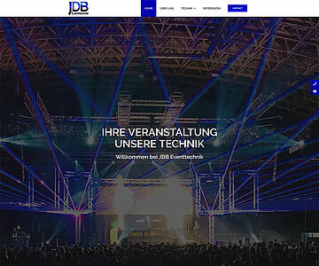 Webschmiede Referenz - JDB Eventtechnik - Screenshot