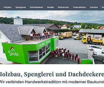 Webschmiede Referenz - Strobl GmbH - Screenshot