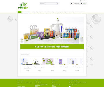 Webschmiede Referenz - mr.clean - Screenshot