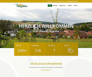 Webschmiede Referenz - Gemeinde Heugraben - Screenshot