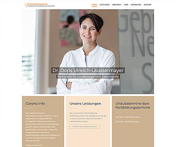 Webschmiede Referenz - Dr. Doris Ulreich-Laussermayer - Screenshot