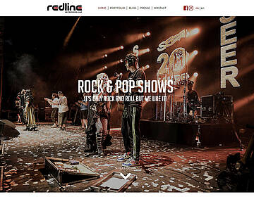Webschmiede Referenz - Redline Enterprise - Screenshot