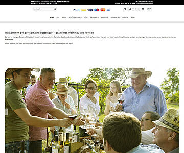 Webschmiede Referenz - Domaine Poettelsdorf - Screenshot