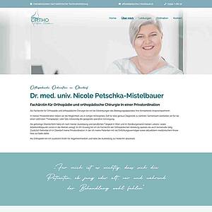 Webschmiede Referenz: Ortho Petschka-Mistelbauer Bild 2