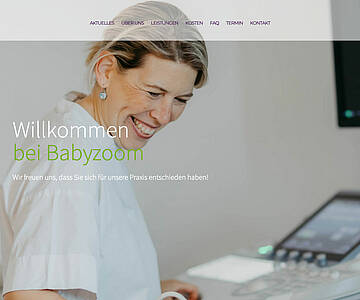 Webschmiede Referenz - Babyzoom - Screenshot