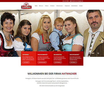 Webschmiede Referenz - Fleischerei Hatwagner - Screenshot