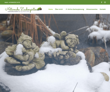 Webschmiede Referenz - Naturnahe Zaubergärten - Screenshot