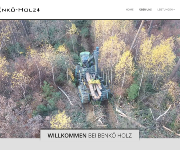 Webschmiede Referenz - Benkö Holz - Screenshot