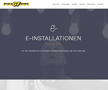 Webschmiede Referenz - Elektro GF - Screenshot