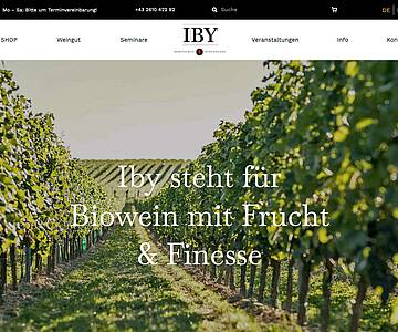 Webschmiede Referenz - Iby Rotweingut - Screenshot