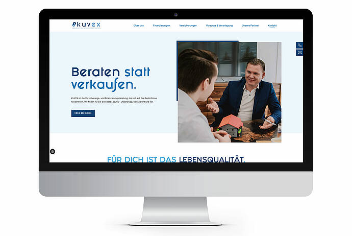 Webschmiede Referenz: Kuvex GmbH