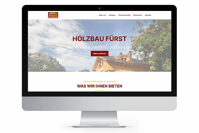 Webschmiede Referenz: Holzbau Fürst