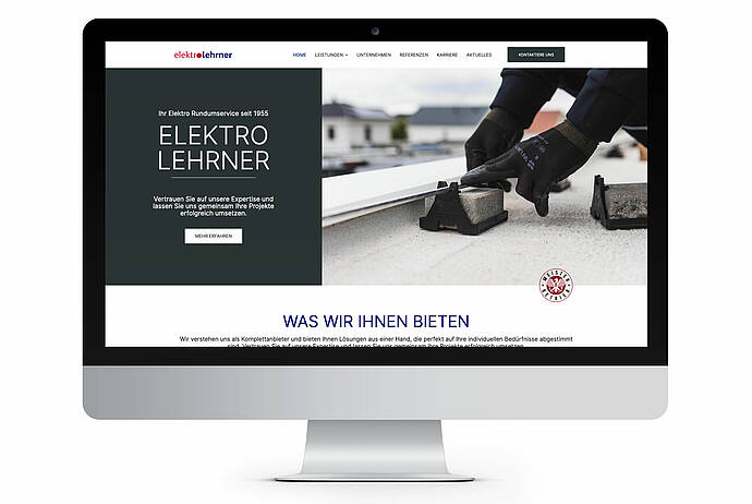 Webschmiede Referenz: Elektro Lehrner