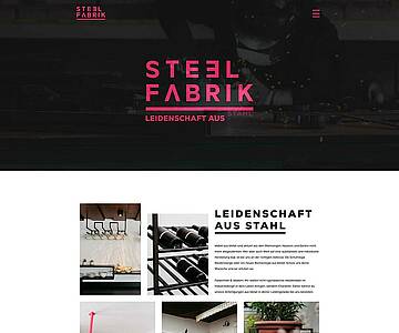 Webschmiede Referenz - Steelfabrik - Screenshot