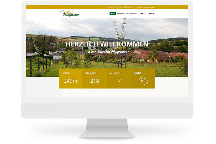 Webschmiede Referenz: Gemeinde Heugraben
