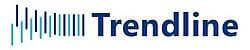 Logo von Trendline mit stilisierten blauen Linien, passend für eine WordPress-Agentur in Oberwart, Burgenland.