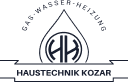 Logo von Haustechnik Krejcar mit dem Schriftzug Gas-Wasser-Heizung auf Website der Webschmiede WordPress Agentur.
